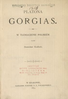 Platona Gorgias