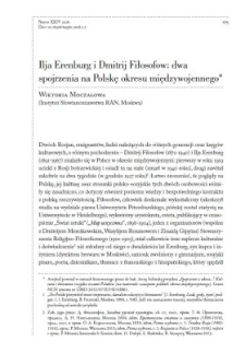 Ilja Erenburg i Dmitrij Fiłosofow: dwa spojrzenia na Polskę okresu międzywojennego