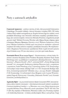 Noty o autorach artykuł&oacute;w