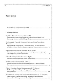 Napis Seria XXIV (2018), Spis treści