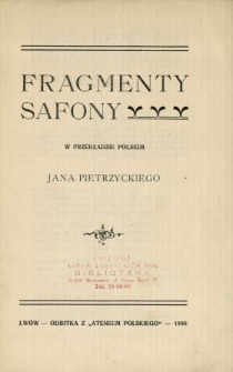 Fragmenty Safony