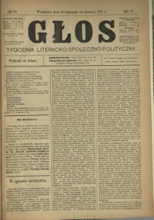 Głos : tygodnik literacko-społeczno-polityczny 1891 N.50