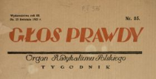 Głos Prawdy 1925 N.85