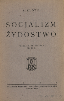 Socjalizm i żydostwo