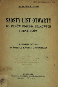 Stanowisko Lelewela wobec dziej&oacute;w i spraw Żyd&oacute;w polskich