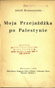 Moja przejażdżka po Palestynie