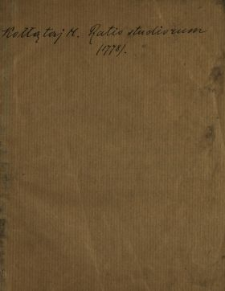 Ratio Studiorum Pro Facultate Philosophica In Universitate Cracoviensi A. 1778