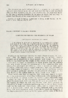 A device for testing the strength of moles