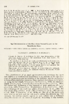 Age determination of the hare from annual layers in the mandibular bone