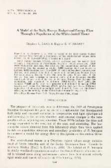 A model of the daily energy budget and energy flow through a population of the white-footed mouse