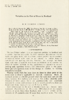 Variation in the diet of foxes in Scotland