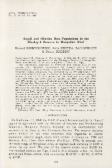 Argali and Siberian ibex populations in the Khuhsyrh Reserve in Mongolian Altai