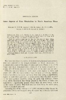 Bisoniana LXXVIII. Some aspects of urea metabolism in North American bison