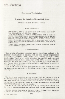 A note on the diet of the African musk shrew