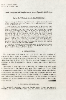 Tooth eruption and replacement in the Spanish wild goat