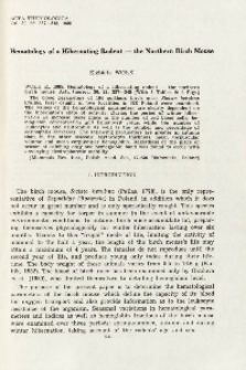 Hematology of a hibernating rodent - the northern birch mouse