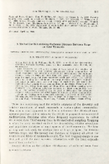 A method for determining optimum distance between traps on line transects