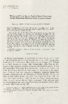 Winter and early spring food of some carnivores in the Białowieża National Park, eastern Poland