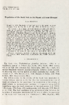 Population of the bank vole in the mosaic of forest biotopes