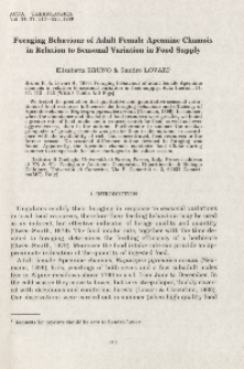 Foraging behaviour of adult female apennine chamois in relation to seasonal variation in food supply
