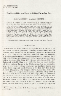 Food availability as a factor in habitat use by roe deer