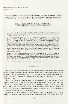 Craniometrical characteristics of Neomys fodiens (Pennant, 1771) (Mammalia, Insectivora) from the northeastern Iberian Peninsula