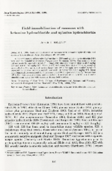 Field immobilization of raccoons with ketamine hydrochloride and xylazine hydrochloride