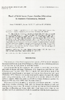 Studies on the European hare. 52. Food of Irish hares Lepus timidus hibernicus in western Connemara, Ireland