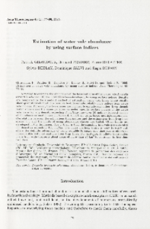 Estimation of water vole abundance by using surface indices