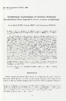 Evolutionary relationships of Ctenomys (Rodentia: Octodontidae) from Argentina, based on penis morphology