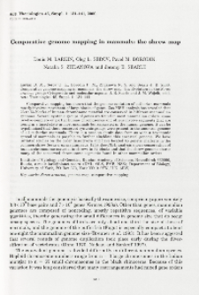 Comparative genome mapping in mammals: the shrew map