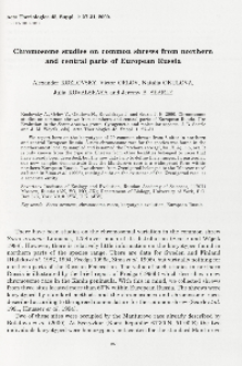 Chromosome studies on common shrews from northern and central parts of European Russia