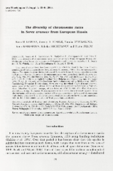 The diversity of chromosome races in Sorex araneus from European Russia