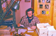 dr Borowski, A. Waszkiewicz, W. Matys, J. Buszko, D. Ochman, S. Fedyk, Z. Gębczyńska, B. Wysmułek przy pracy