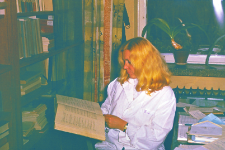 dr Borowski, A. Waszkiewicz, W. Matys, J. Buszko, D. Ochman, S. Fedyk, Z. Gębczyńska, B. Wysmułek przy pracy
