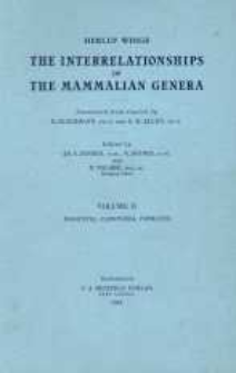 The interrelationships of the mammalian genera