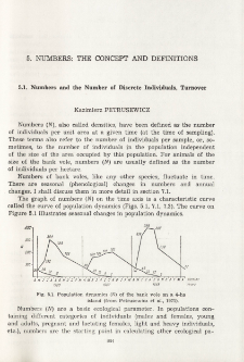 Numbers and the number of discrate individuals, turnover