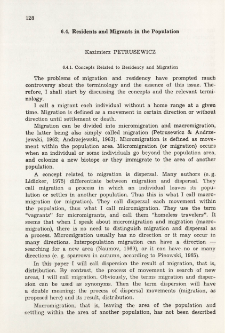 Residents and migrants in the population
