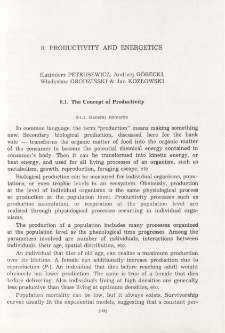 The concept of productivity