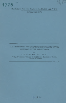 The systematic and adaptive significance of the vibrissae in the Marsupialia