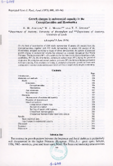 Growth changes in endocranial; capacity in the Cercopithecoidea and Hominoidea