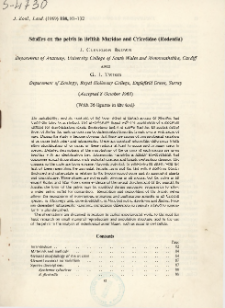 Studies on the pelvis in British Muridae and Cricetidae (Rodentia)