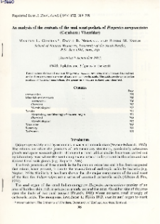 An analysis of the contents of the anal scent pockets of Herpestes auropunctatus (Carnivora: Viverridae)