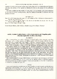 Activity rhythms of Golden hamsters (Mesocricetus auratus) and Mongolian gerbils (Meriones unguiculatus) by direct observation