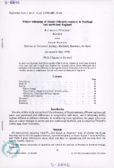 Winter whitening of Stoats (Mustela erminea) in Scotland and north-east England