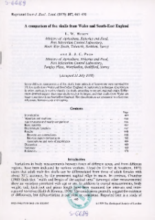 A comparison of fox skulls from Wales and South-East England