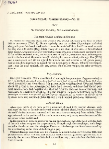 The stoat Mustela erminea and its prey