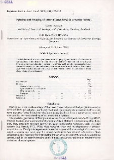 Spacing and foraging of otters (Lutra lutra) in a marine habitat