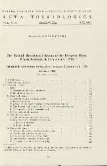 Bisoniana VIII. The skeletal musculatural system of the European bison, Bison bonasus (Linnaeus 1758); Bisoniana VIII. Umięśnienie szkieletowe żubra, Bison bonasus (Linnaeus 1758)
