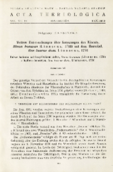 Bisoniana XI. Weitere Untersuchungen &uuml;ber Kreuzungen des Wisents, Bison bonasus (Linnaeus, 1758) mit dem Hausrind, Bos taurus dom . Linnaeus, 1758; Bisoniana XI. Dalsze badania nad krzyż&oacute;wkami żubra, Bison bonasus (Linnaeus, 1758) z bydłem domowym, Bos taurus dom . Linnaeus, 1758